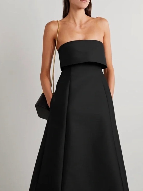 Toteme Dresses & Skirts - Toteme Strapless Black A-Line Gown